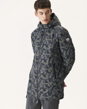 JOTT Amsterdam Reversible Dunjakker Herre Camouflage Svarte | FQN-3295