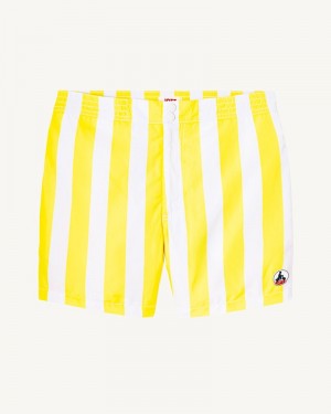 JOTT Deauville Stripe Swim Shorts Herre Grønn Hvite | YOM-2207