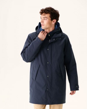 JOTT Gobi Reversible 5-in-1 Hette Parka Herre Marineblå | XWR-3385