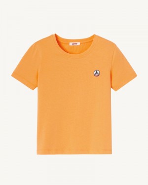 JOTT Rio Round Neck Bomull T-skjorte Barn Oransje | KJQ-5961