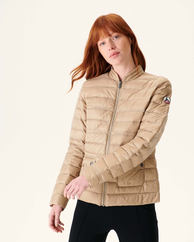 JOTT Andorra Kort Light Jakke Dame Beige | QRI-2488