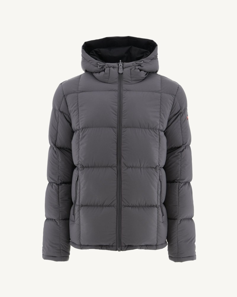 JOTT Aspen Reversible Great Cold Hette Dunjakker Herre Svarte Dyp Grå | GJS-9046