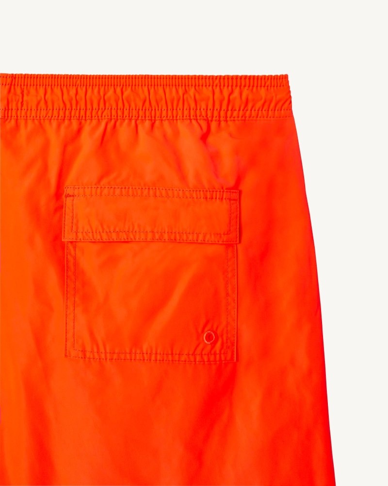 JOTT Biarritz Neon Swim Shorts Herre Oransje Sitron Stripete | OVY-0476