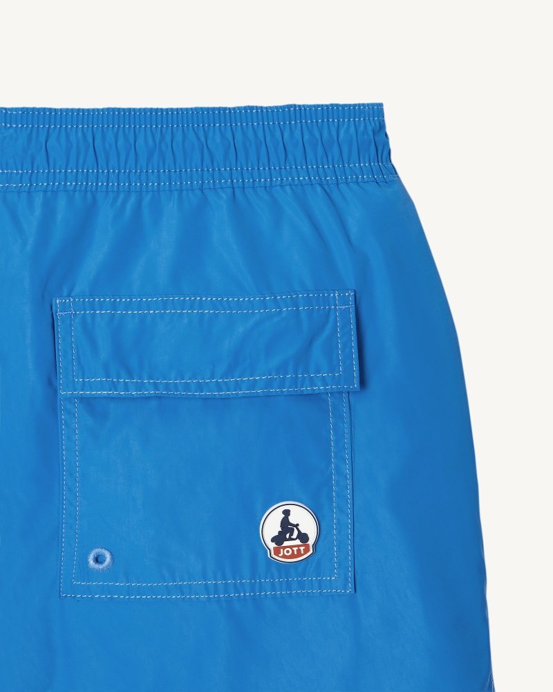 JOTT Biarritz Swim Shorts Herre Blå Hvite | VNJ-0415