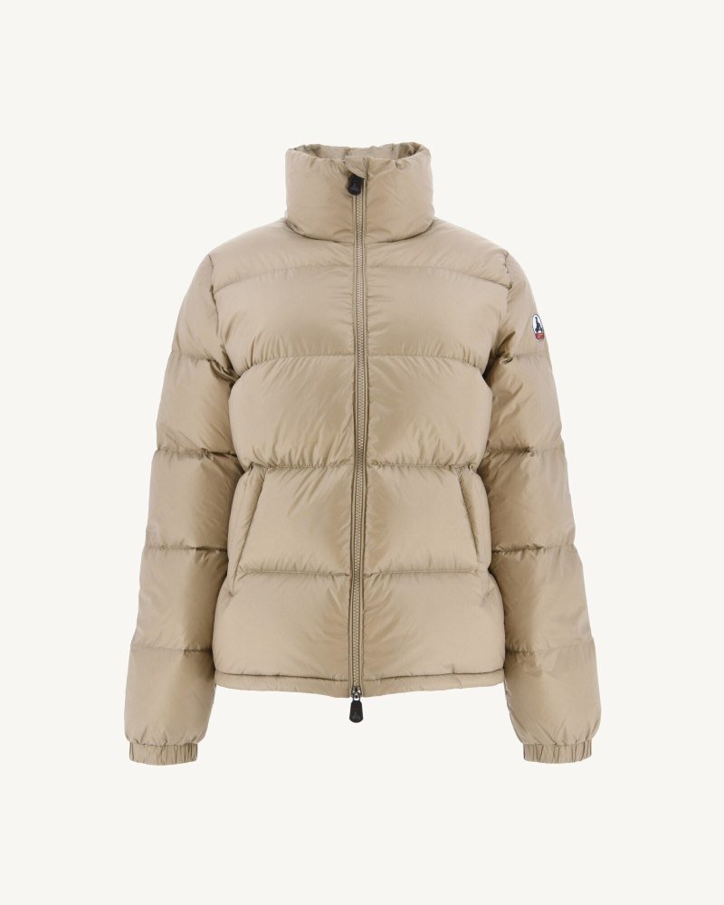 JOTT Cardiff Great Cold Vattert Dunjakker Dame Beige | CHF-5047