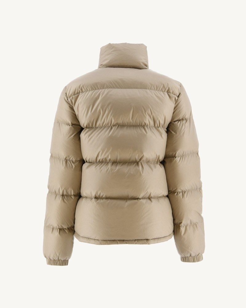 JOTT Cardiff Great Cold Vattert Dunjakker Dame Beige | CHF-5047