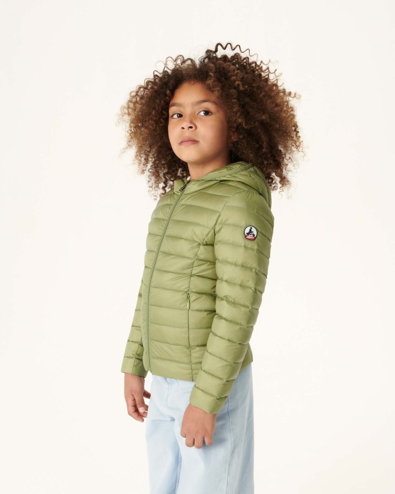 JOTT Carla Lette Hette Dunjakker Barn Lyse Khaki | FZV-2587