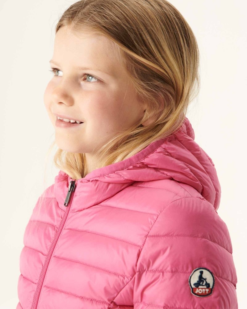 JOTT Carla Light Hette Dunjakker Barn Rosa | MBO-9288