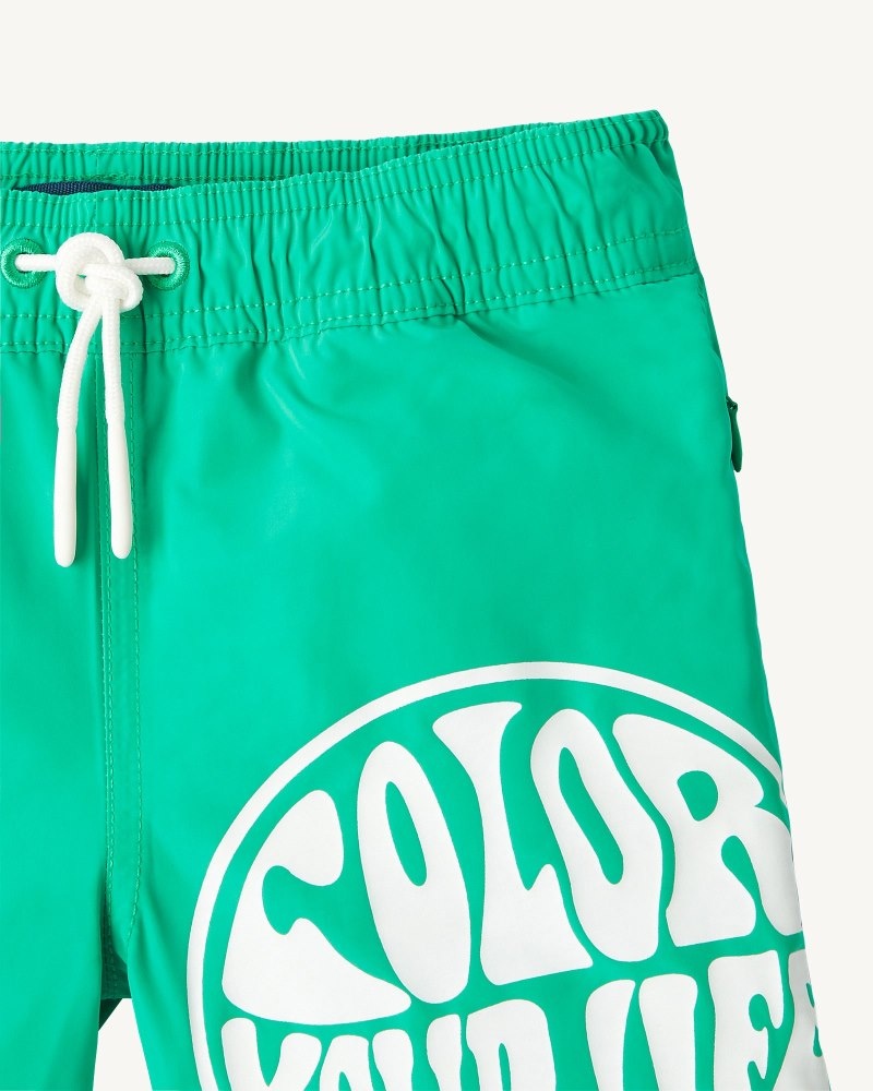 JOTT Cassis Swim Shorts Barn Grønn Hvite | KBH-8922