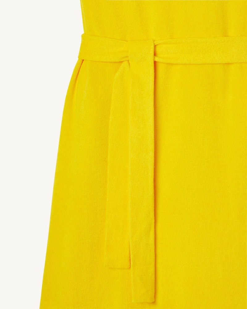 JOTT Citron Ibiza Long Belted Terry Kjoler Dame Marineblå | OUK-7307