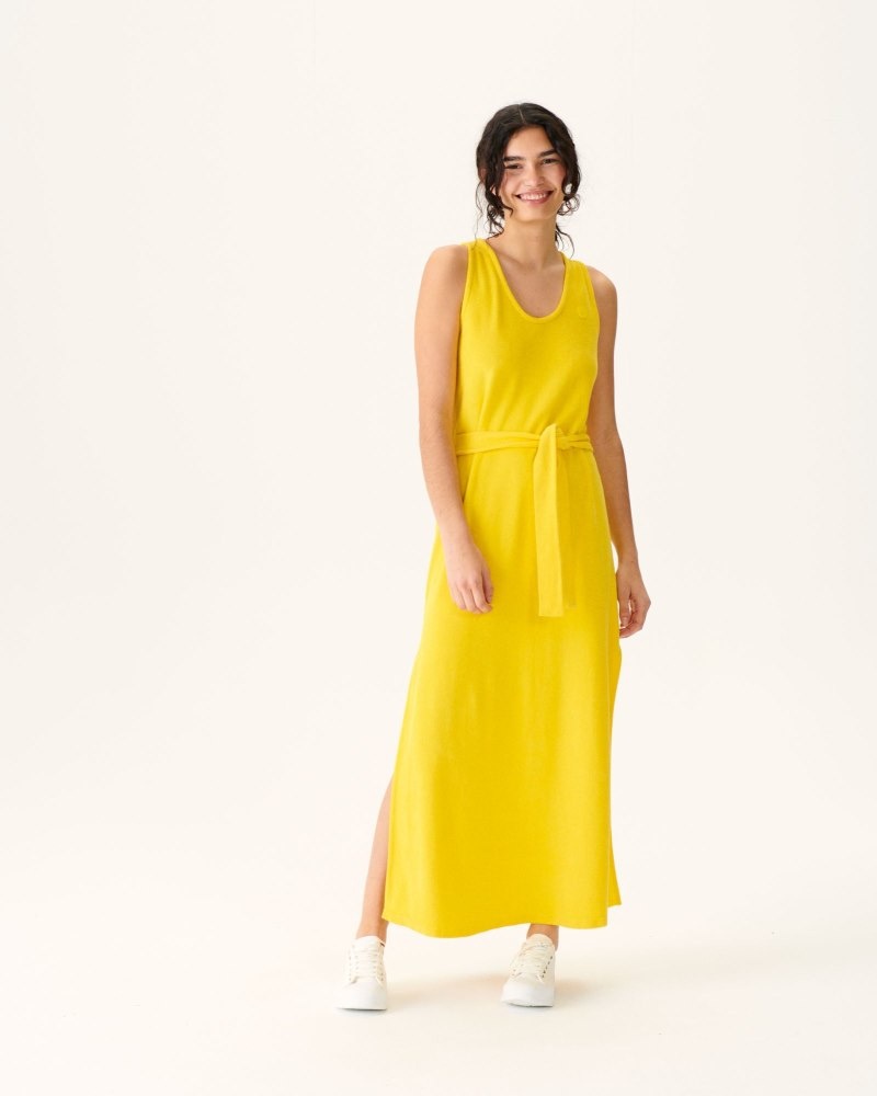 JOTT Citron Ibiza Long Belted Terry Kjoler Dame Marineblå | OUK-7307