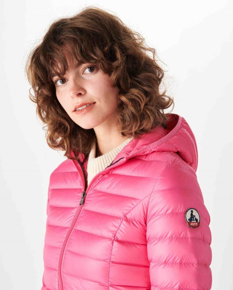 JOTT Cloe Lette Hette Dunjakker Dame Rosa | MWU-4189