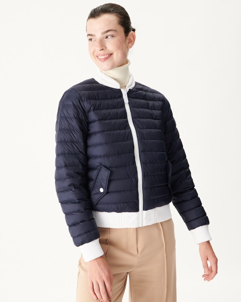 JOTT Hanoi Reversible Dunjakker Dame Hvite Marineblå | YCD-7991