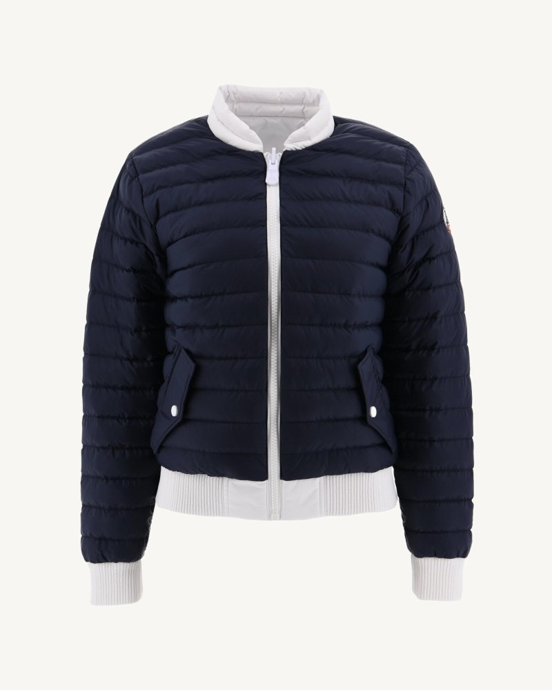 JOTT Hanoi Reversible Dunjakker Dame Hvite Marineblå | YCD-7991