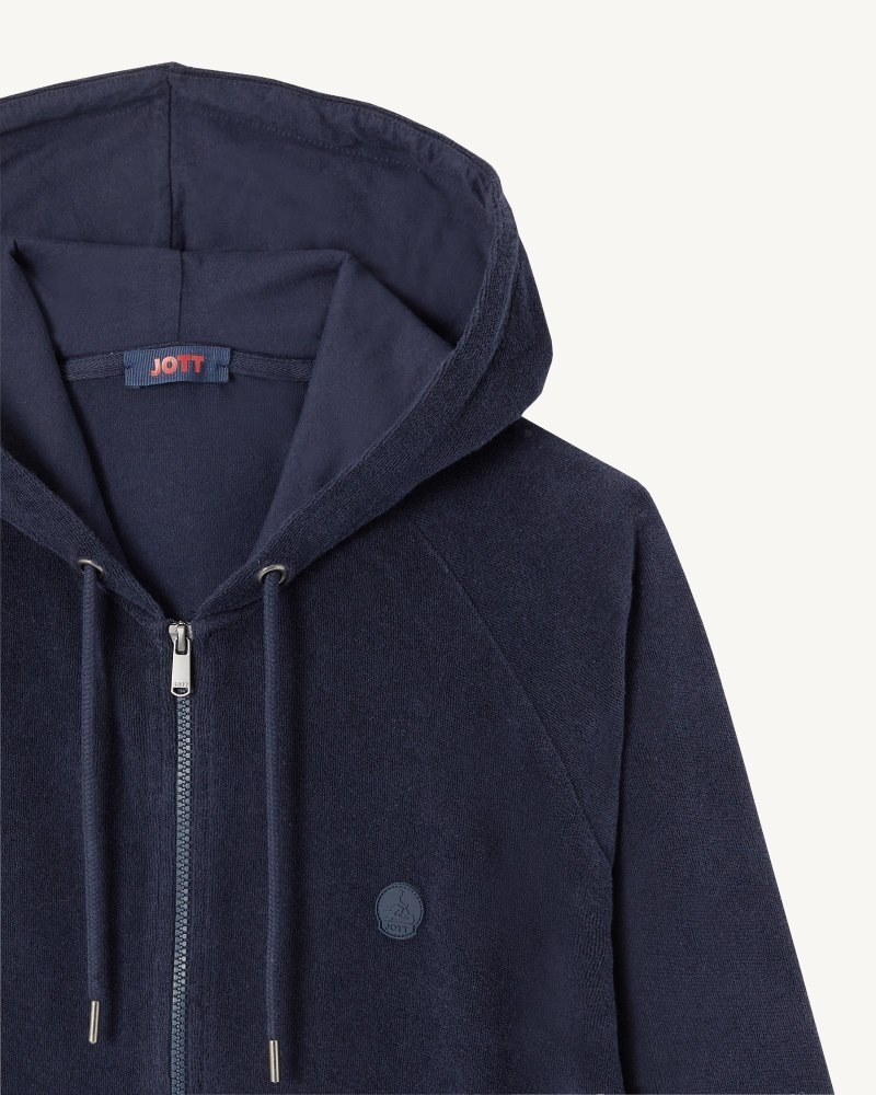 JOTT Nazare Zipped Hette Jakke Herre Marineblå | RKS-0922