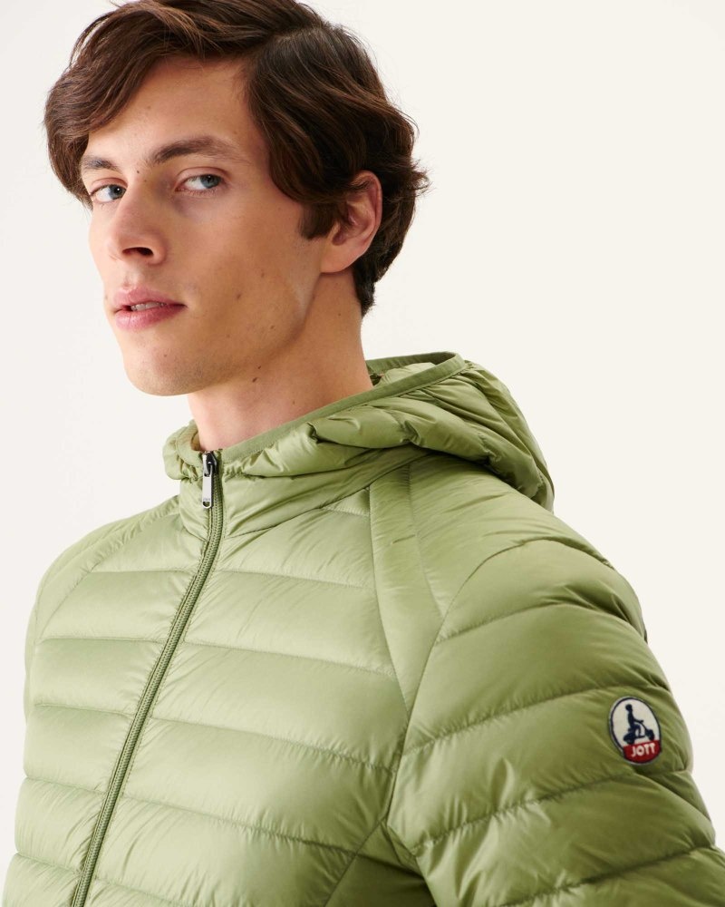 JOTT Nico Lette Hette Pufferjakker Herre Lyse Khaki | SJO-9562