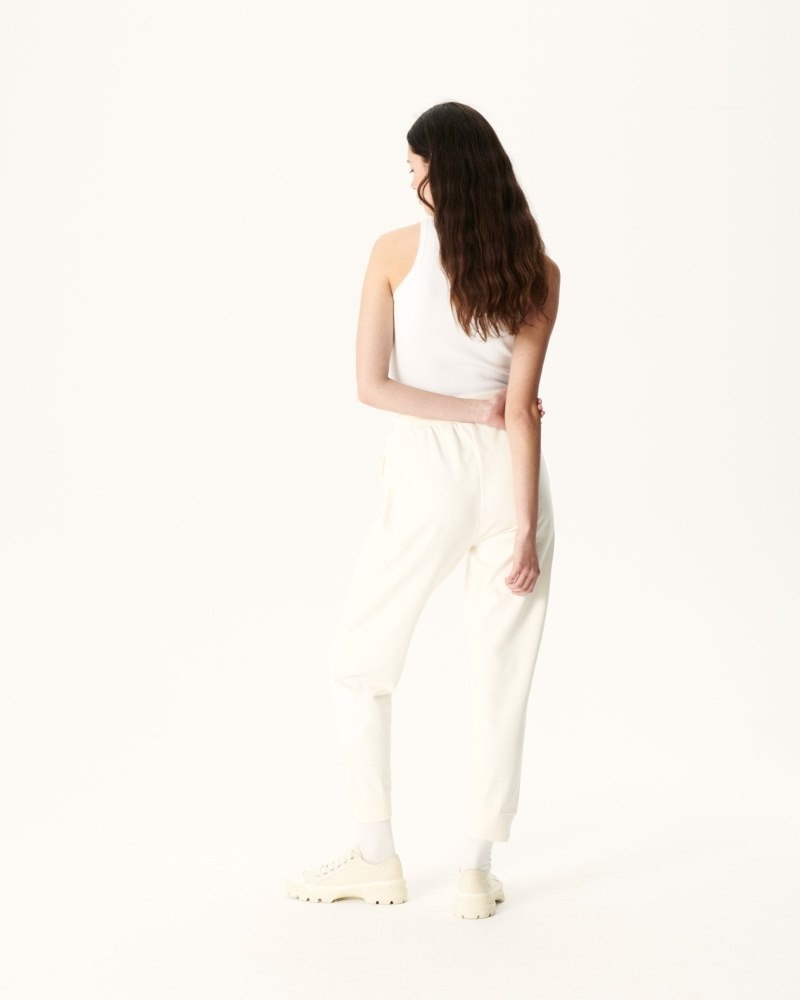 JOTT Organic Bomull Soledad Joggebukser Dame Off-white | RZU-5637