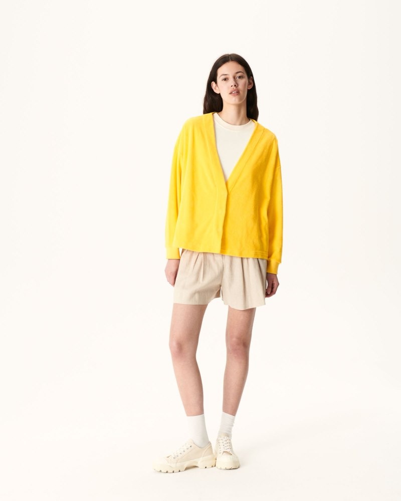 JOTT Pamplona Citron Long Sleeve Cardigan Dame Sitron | ZLD-6899