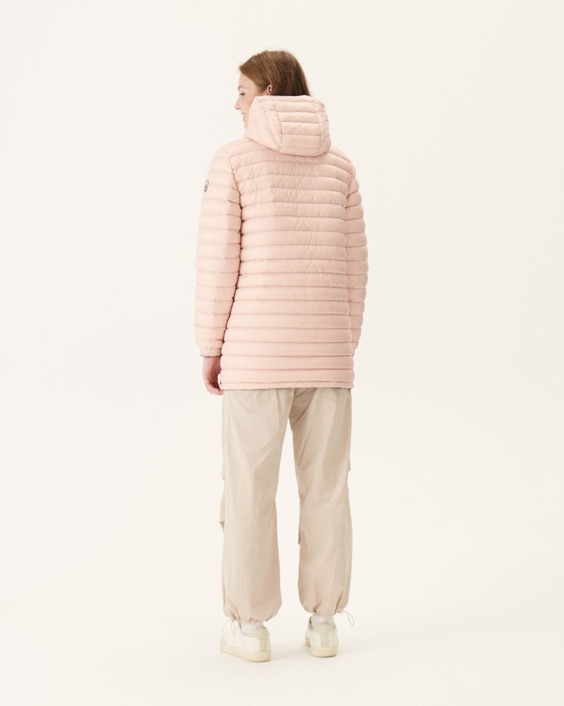 JOTT Roma Long Reversible Dunjakker Dame Olivengrønne Lyse Rosa | IQW-2403