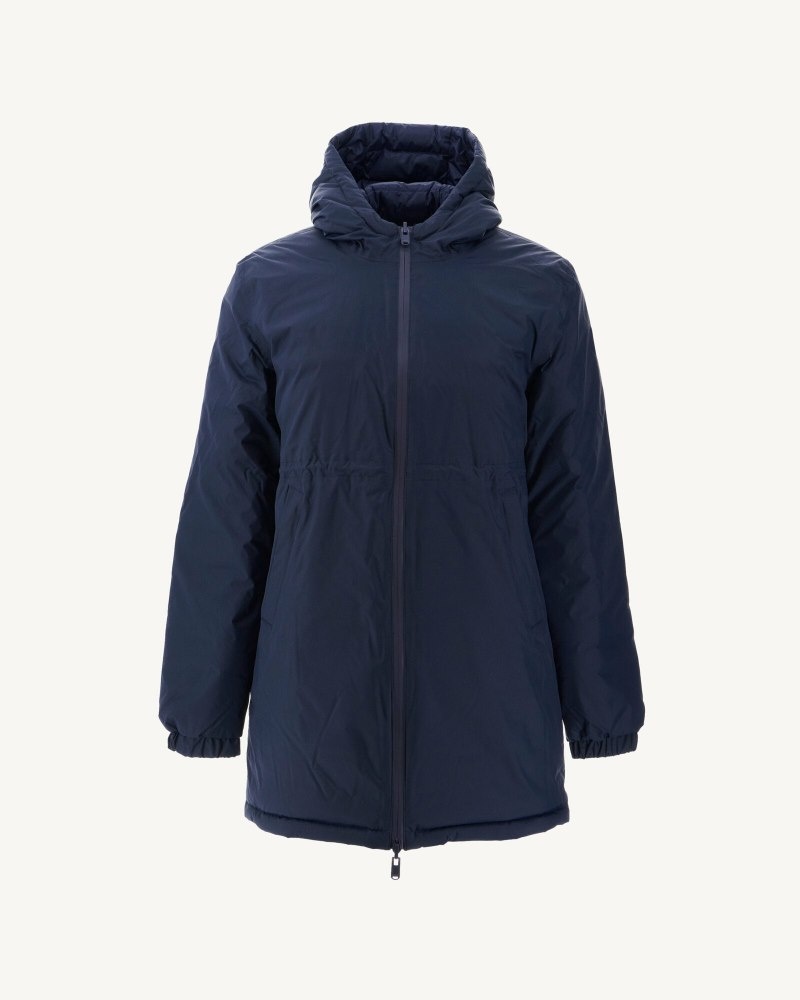 JOTT Roma Reversible Long Dunjakker Dame Marineblå | ZDG-7097