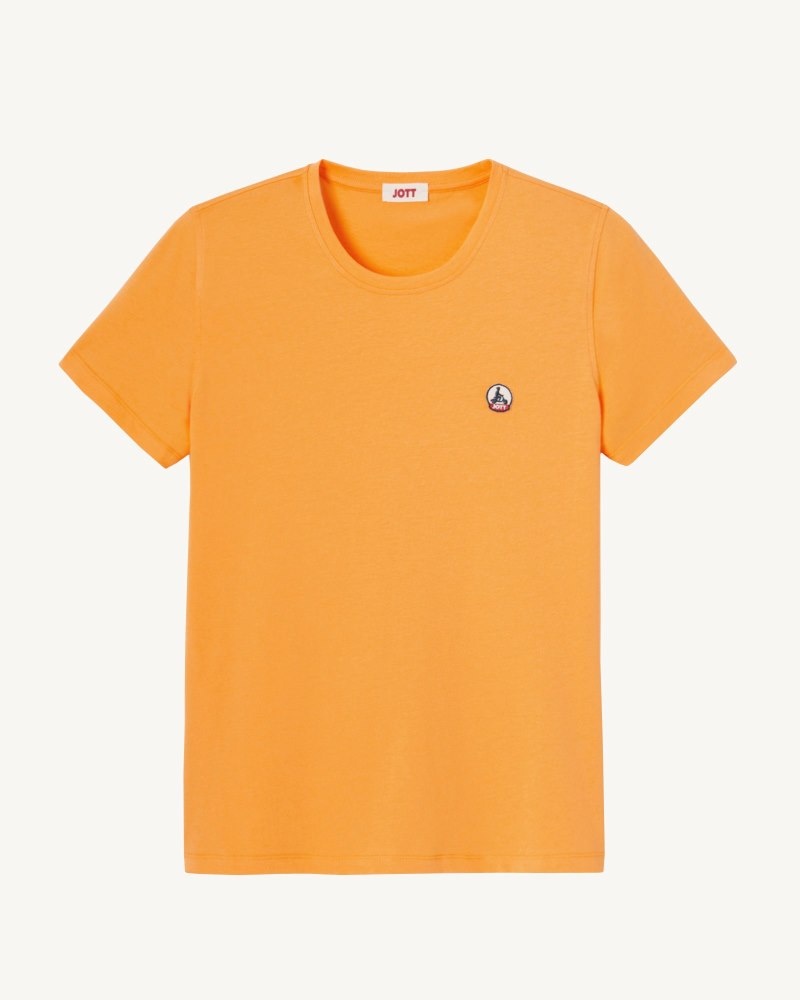 JOTT Rosas Round Neck T-skjorte Dame Oransje | TKN-7635