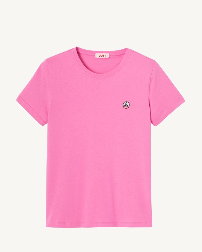 JOTT Rosas Round Neck T-skjorte Dame Rosa | FFB-0708