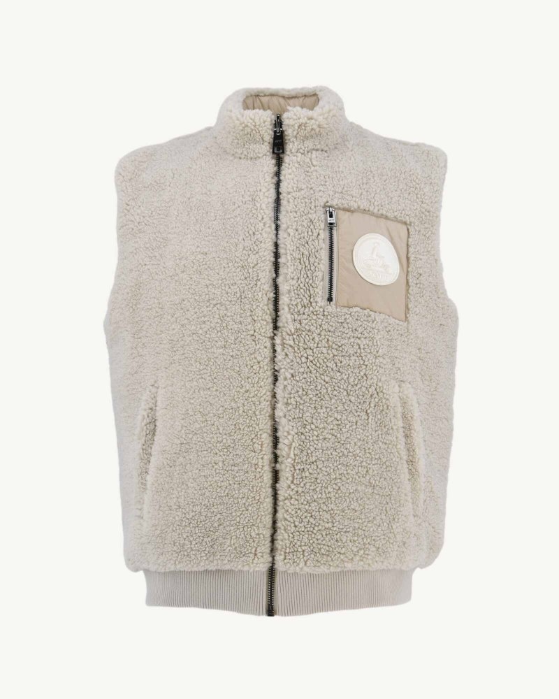 JOTT Sami Great Cold Reversible Ermeløse Dunjakker Herre Beige | BOF-2757