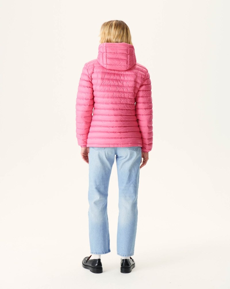 JOTT Vienne Reversible Hette Dunjakker Dame Marineblå Rosa | HIX-8745