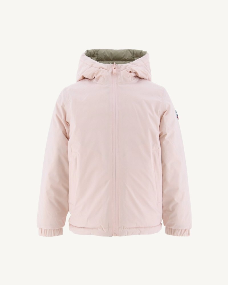 JOTT Zurich Reversible Dunjakker Barn Lyse Rosa Beige | QTL-4640